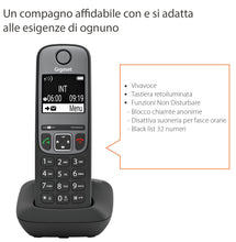 Carica l'immagine nel visualizzatore di Gallery, Gigaset AS690 Telefono Cordless con Vivavoce, Grigio Antracite