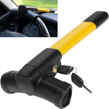 Carica l'immagine nel visualizzatore di Gallery, Bloccasterzo Auto Antifurto Meccanico a T, Blindosterzo Auto Universale con 2 Chiavi, Antifurto Auto Resistente per Furg