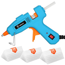 Carica l'immagine nel visualizzatore di Gallery, Pistola Colla a Caldo Mini: DEKO 50W Pistola a Caldo per Crafting con 85 Pezzi 7mm×120mm Colla a Caldo, per Scuola, DIY,
