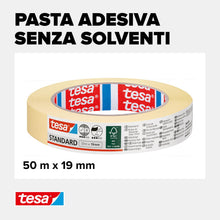 Carica l'immagine nel visualizzatore di Gallery, Tesa Nastro per Mascheratura Standard - Nastro in Carta per Mascheratura, Rimozione senza Residui per 2 Giorni, senza So