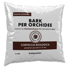 Carica l'immagine nel visualizzatore di Gallery, Kalapanta Bark per Orchidee Linea Professionale, 2 Litri, Pezzatura 5-15 mm, Substrato a Base di Corteccia di Pino Marit