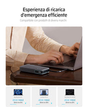 Carica l'immagine nel visualizzatore di Gallery, CUKTECH 45W 20000mAh Power Bank con Cavi Integrati, Ricarica Rapida Batteria Esterna con 2 Porte, Display Digitale, USB 