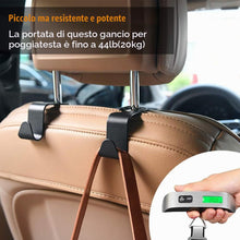 Carica l'immagine nel visualizzatore di Gallery, URAQT 6 Pezzi Ganci Poggiatesta Auto, Ganci Auto Sedile, Gancis Organizzatore Conservazione per Sedile Posteriore Univer
