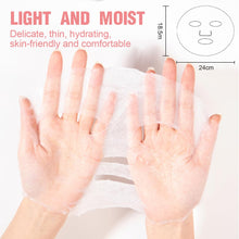 Carica l'immagine nel visualizzatore di Gallery, 100 pcs Compresse per maschera facciale fai da te in cotone Panno di Cotone di Compressione Maschera Foglio maschera DIY