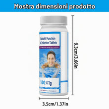 Carica l'immagine nel visualizzatore di Gallery, Rakiuty 100 PCS Pool Cleaning Tablets, Multifunction Compresse Effervescenti per Piscina, Swimming Pool Tablets, per Pis