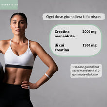 Carica l'immagine nel visualizzatore di Gallery, Creatina Monoidrata in Caramelle Gommose 2000mg Gusto Mirtillo - 60 Pezzi