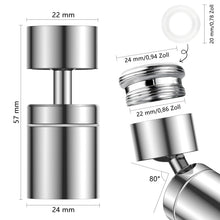 Carica l'immagine nel visualizzatore di Gallery, Terminale per Rubinetto Snodabile 360° con Doppia Funzione – Aeratore Universale con Prolunga per Cucina e Bagno, Rompig