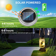 Carica l'immagine nel visualizzatore di Gallery, Adiwo 6 Pezzi Lanterna Solare da Esterno Parti di ricambio, Catena luminosa da 2 m con 20 LED, Viene fornito con 6 manig