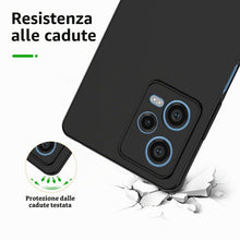 Carica l'immagine nel visualizzatore di Gallery, NEW'C Cover Nero per Xiaomi Redmi Note 12 Pro+ 5G + 2x Pellicole, Antiurto