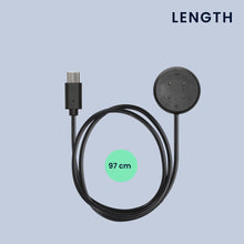 Carica l'immagine nel visualizzatore di Gallery, kwmobile Caricatore Compatibile con Google Pixel Watch 3/2 /Fitbit Versa 4 3 2 - Caricabatterie USB C Activity Tracker -