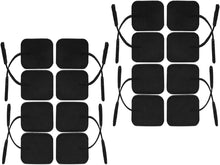 Carica l'immagine nel visualizzatore di Gallery, iStim 16 Elettrodi Neri TENS autoadesivi 5x5 cm – Super Morbidi e Riutilizzabili, Compatibili con Dispositivi TENS/EMS, 