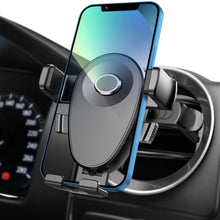 Carica l'immagine nel visualizzatore di Gallery, Kaome - Supporto per telefono da auto, per bocchetta di ventilazione circolare, per auto, con una sola mano, anti-graffi