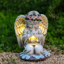 Carica l'immagine nel visualizzatore di Gallery, LED solare alimentato luce angelo preghiera, lampada di decorazione atmosfera all'aperto, luci di paesaggio di giardino 