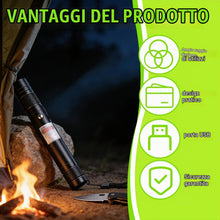 Carica l'immagine nel visualizzatore di Gallery, Torcia elettrica multifunzionale per esterni adatta per l'uso all'aperto e in campeggio