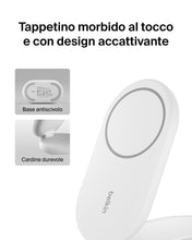 Carica l'immagine nel visualizzatore di Gallery, Belkin BoostCharge Caricabatteria magnetico pieghevole 2 in 1 con Qi2 15W, Caricatore wireless compatibile con MagSafe, 