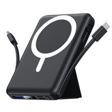 Carica l'immagine nel visualizzatore di Gallery, Azmuth Power Bank, per Magsafe Powerbank iPhone 10000mAh con Cavo, Nero