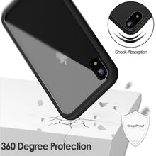 Carica l'immagine nel visualizzatore di Gallery, JETech Cover per iPhone XR, Protezione 360°, Nero