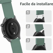 Carica l'immagine nel visualizzatore di Gallery, WD&amp;CD Cinturino Compatibile per Amazfit GTR [2 Pezzi], 22mm Braccialetto di Ricambio Silicone Sportivo Cinturino Compati