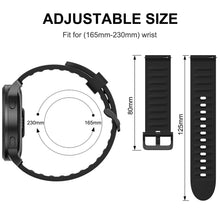Carica l'immagine nel visualizzatore di Gallery, Mugust Cinturino per Orologi da 22mm Gomma, Cinturini di Ricambio in Silicone con Rilascio Rapido, Cinturini in Morbida 