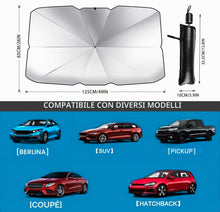 Carica l'immagine nel visualizzatore di Gallery, D-Lumina Parasole Auto Ombrello Accessori Auto Parasole Auto (S-125×65cm)