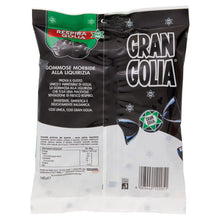 Carica l'immagine nel visualizzatore di Gallery, Golia Gran Golia, Gommose Gommose, Gusto Liquirizia, Senza Glutine, Busta da 160g. di Caramelle Morbide Monoporzione, In