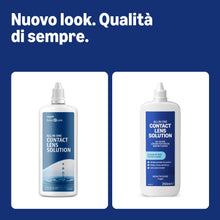 Carica l'immagine nel visualizzatore di Gallery, Healthcare by Amazon Soluzione tutto-in-uno per lenti a contatto morbide – Bio-tollerabile per occhi sensibili, 2 x 250 