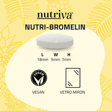 Carica l'immagine nel visualizzatore di Gallery, NUTRIVA Nutri-bromelin Integratore Alimentare A Base Di Bromelina, adatto per chi soffre di ritenzione idrica, cellulite