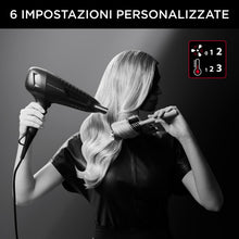 Carica l'immagine nel visualizzatore di Gallery, Rowenta x Karl Lagerfeld Studio Dry, Asciugacapelli, Nero, CV581L