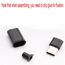Carica l'immagine nel visualizzatore di Gallery, RUNCCI-YUN 10 pz 24 pin USB 3.1 Tipo C Maschio, USB-C Maschio SMT Tipo Connettore Spina saldare con Nero Custodia Cover