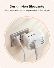 Carica l'immagine nel visualizzatore di Gallery, LENCENT Presa Multipla con USB, 7-IN -1 Multipresa Salvaspazio con