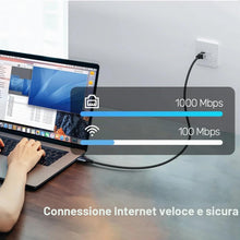 Carica l'immagine nel visualizzatore di Gallery, PremiumCord Cavo Ethernet da USB A RJ45 10/100/1000 mbit/s, Cat 6 FTP, da USB A Maschio A RJ45 maschio, USB 3.2 Gen 1, R