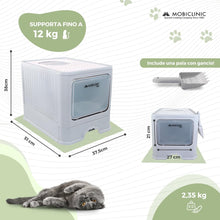 Carica l'immagine nel visualizzatore di Gallery, Mobiclinic® pets, Lettiera per gatti coperta, Cassetto estraibile, Include palett, Catbox, Doppia entrata frontale e sup
