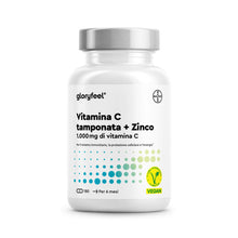 Carica l'immagine nel visualizzatore di Gallery, Vitamina C, 180 Capsule, 500 mg + Zinco 10 mg, Qualità Testata Premium, Scorta 6 mesi, Integratore Difese Immunitarie, V