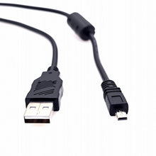 Carica l'immagine nel visualizzatore di Gallery, JZK Cavo ricarica USB e trasferimento dati immagini fotografiche, 1m cavo piatto USB A maschio a Mini B a 8 pin per Pana