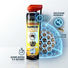 Carica l'immagine nel visualizzatore di Gallery, Sandokan, Insetticida Spray Vespe e Calabroni 400ml, Spray Vespe Lunga Gittata con Cannula di Precisione per Nidi, Azion