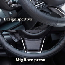 Carica l'immagine nel visualizzatore di Gallery, ZATOOTO Coprivolante Auto in Pelle 37-38 cm Antiscivolo Universale, Nero