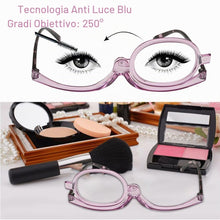Carica l'immagine nel visualizzatore di Gallery, KARELLS Occhiale da Trucco, Occhiali Donna per Truccarsi, Occhiali Utili per il Make Up, Occhiali da Lettura Monolente, 