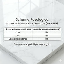Carica l'immagine nel visualizzatore di Gallery, FolicVet Acido Folico per Cani e Gatti, Vitamina B9, 15 Compresse