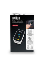 Carica l'immagine nel visualizzatore di Gallery, Braun Pulsossimetro 1, Monitor accurato per ossigeno nel sangue da dito, Clinicamente validato, Per chi soffre di BPCO, 