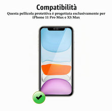 Carica l'immagine nel visualizzatore di Gallery, Vetro Temperato per iPhone 11 Pro Max/iPhone XS Max [3 Pezzi] Vetrino Protettivo Pellicola Protezione Schermo