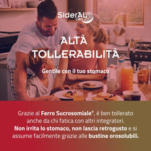 Carica l'immagine nel visualizzatore di Gallery, SiderAL ORO integratore alimentare di Ferro Sucrosomiale® (14 mg), Alto assorbimento e Tollerabilità, NO Glutine - Latto
