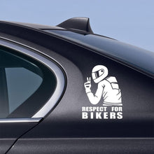 Carica l'immagine nel visualizzatore di Gallery, 3 Pezzi Adesivi per Auto Rispetto per Motociclisti Decorazione per Auto Moto Computer Portatile Skateboard per Veicoli A
