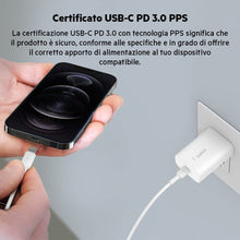 Carica l'immagine nel visualizzatore di Gallery, Belkin BoostCharge Caricabatteria da parete da 25 W con PPS, USB-C Power Derlivery, caricatore USB C, caricabatterie USB