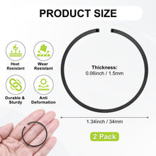 Carica l'immagine nel visualizzatore di Gallery, M METERXITY 2-Pack Kit Anelli Pistone Motore, 34mm x 1.5mm Spessore Set Anelli Pistone Ghisa Sferoidale Standard Sostitu