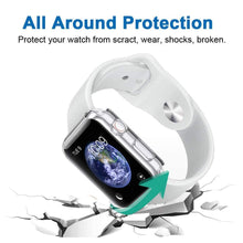 Carica l'immagine nel visualizzatore di Gallery, CCLKHY 2 Pezzi Cover Compatibile con Apple Watch Series 4 5 6 SE 44mm Cover Morbide, Custodia Proteggi Schermo Trasparen