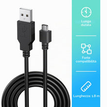 Carica l'immagine nel visualizzatore di Gallery, Amzpas Cavo di Ricarica per Controller PS4, Caricatore per Sony Playstation 4/PS4 Slim/PS4 Pro/Xbox One/One S/Elite/One 