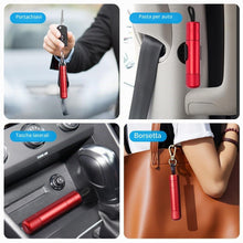 Carica l'immagine nel visualizzatore di Gallery, URAQT Taglia Cinture di Sicurezza e Rompivetro per Auto, 2 Pezzi Rompi Finestrino per Auto, con 2 Supporti, Strumento di