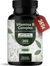 Carica l'immagine nel visualizzatore di Gallery, Vitamina B Complex ad alto dosaggio – 365 Compresse – 1 Anno di Scorta