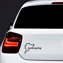 Carica l'immagine nel visualizzatore di Gallery, Autodomy Confezione Adesivi Nurburgring 3 Pezzi per Auto o Moto | Adesivo Circuito Nurburgring (Nero)
