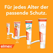 Carica l'immagine nel visualizzatore di Gallery, elmex Dentifricio per bambini 2-6 anni 2 x 50 ml – pulizia dei denti adatta ai bambini per una protezione efficace della